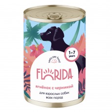 FLORIDA (консервы) консервы для собак "Ягненок с черникой"